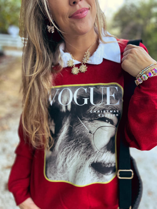 (3X) Vogue Christmas Edition Sweatshirt