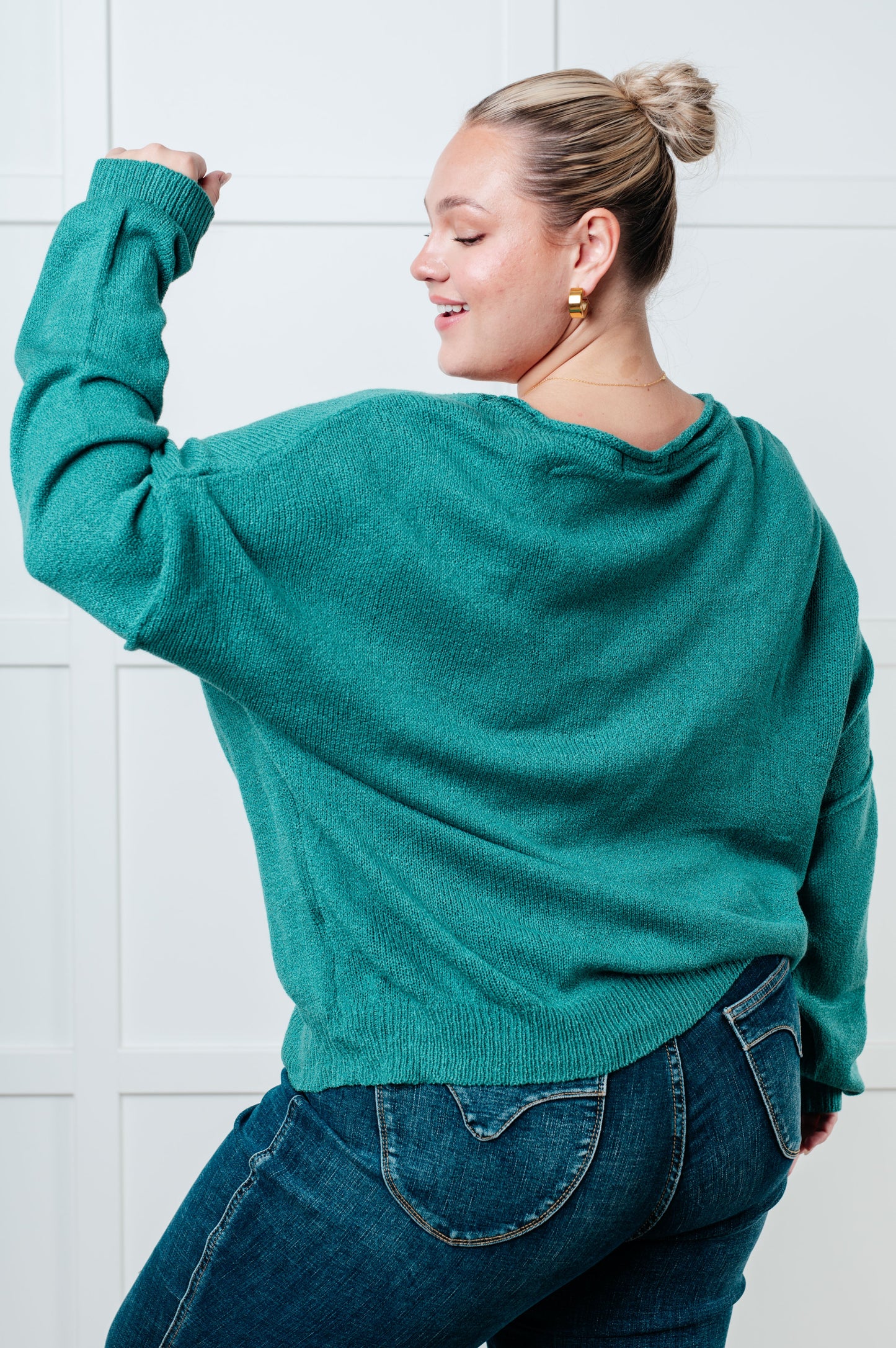 In Stitches Drop Shoulder Sweater