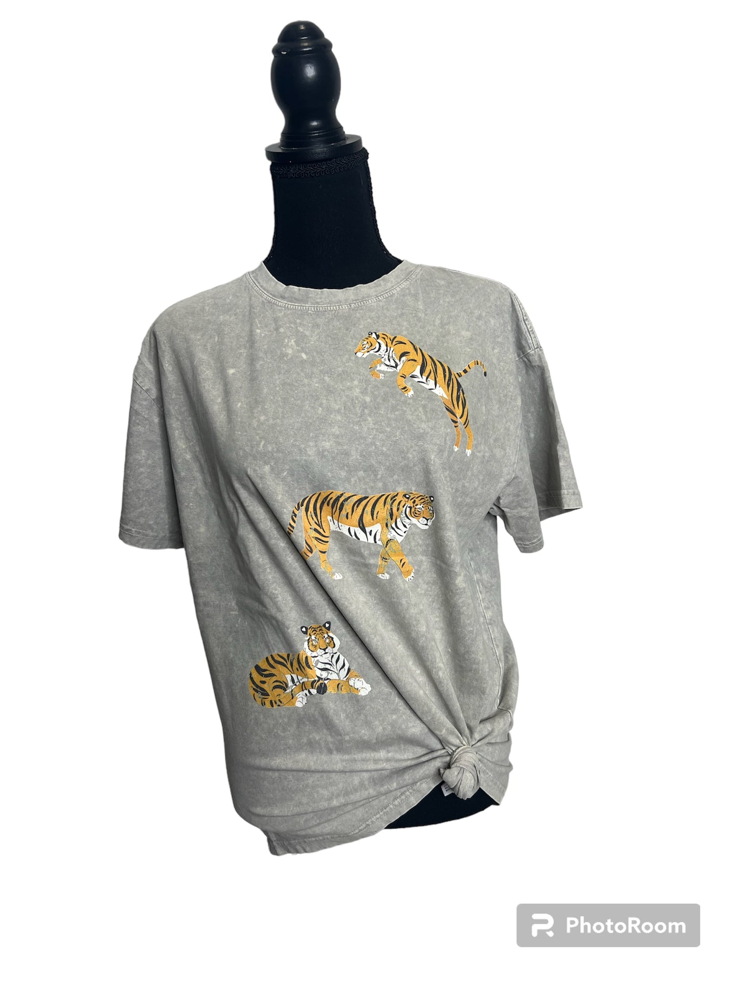 Stone Gray Vintage Tiger Tee